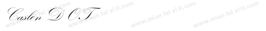 Caslon D OT字体转换